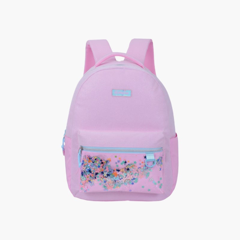 PAUSE Pink Confetti Accent Backpack for Girls - Image 1